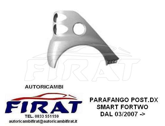 PARAFANGO SMART FORTWO 07 -> POST.DX